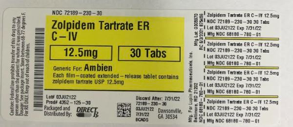 Pill image for Zolpidem Tartrate