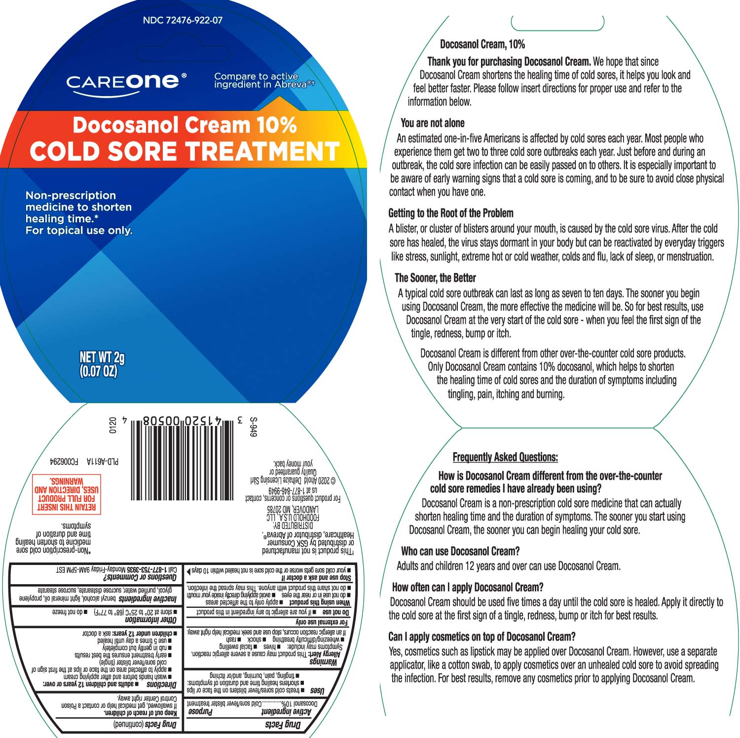 Pill image for Docosanol Cream, 10%