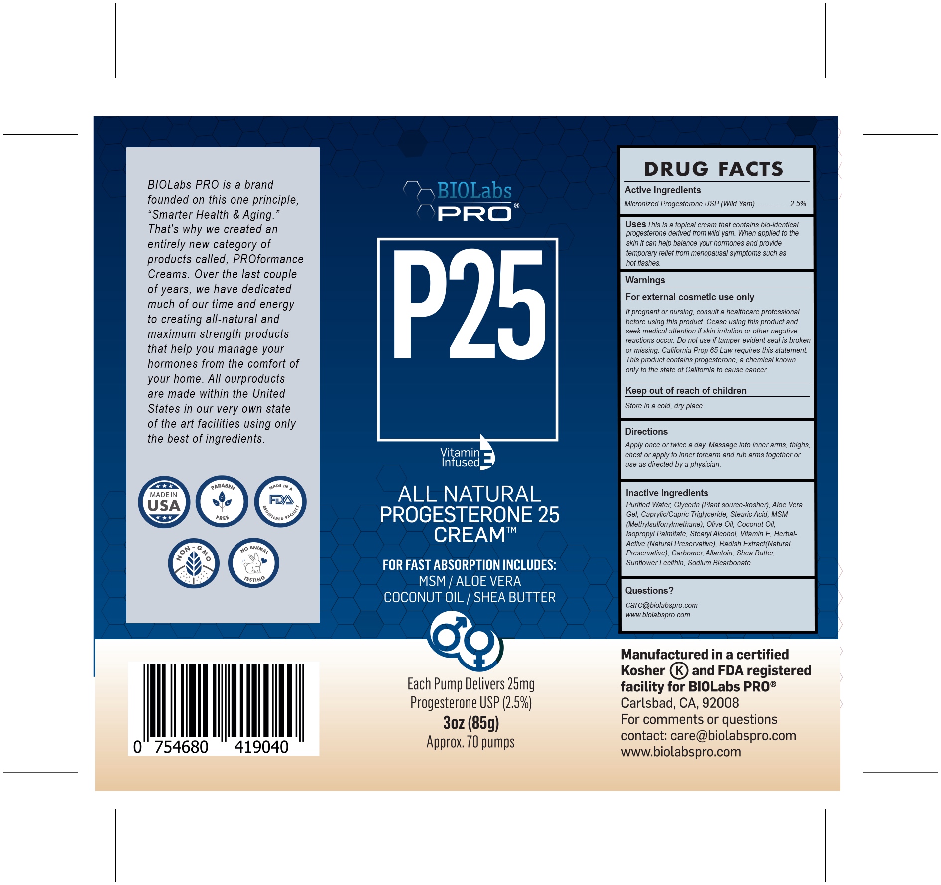 Pill image for P25 Progesterone Cream