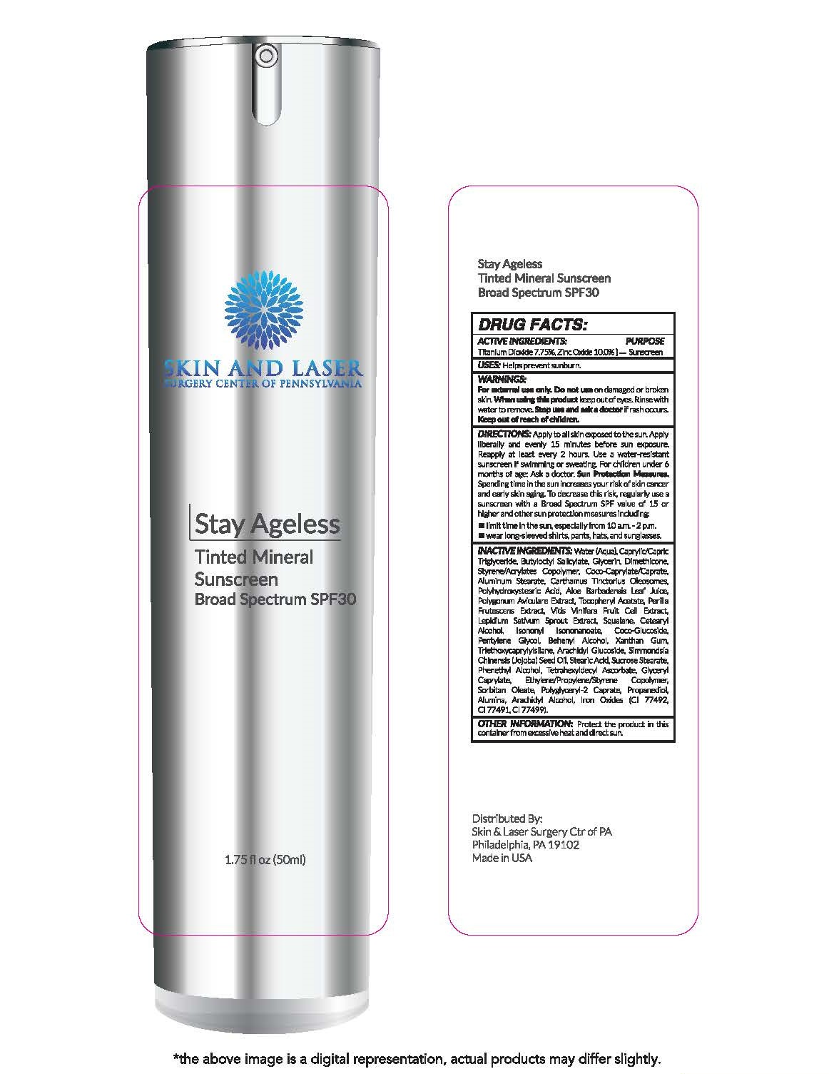 Pill image for Stay Ageless Tinted Mineral Sunscreen Broad Spectrum Spf 30