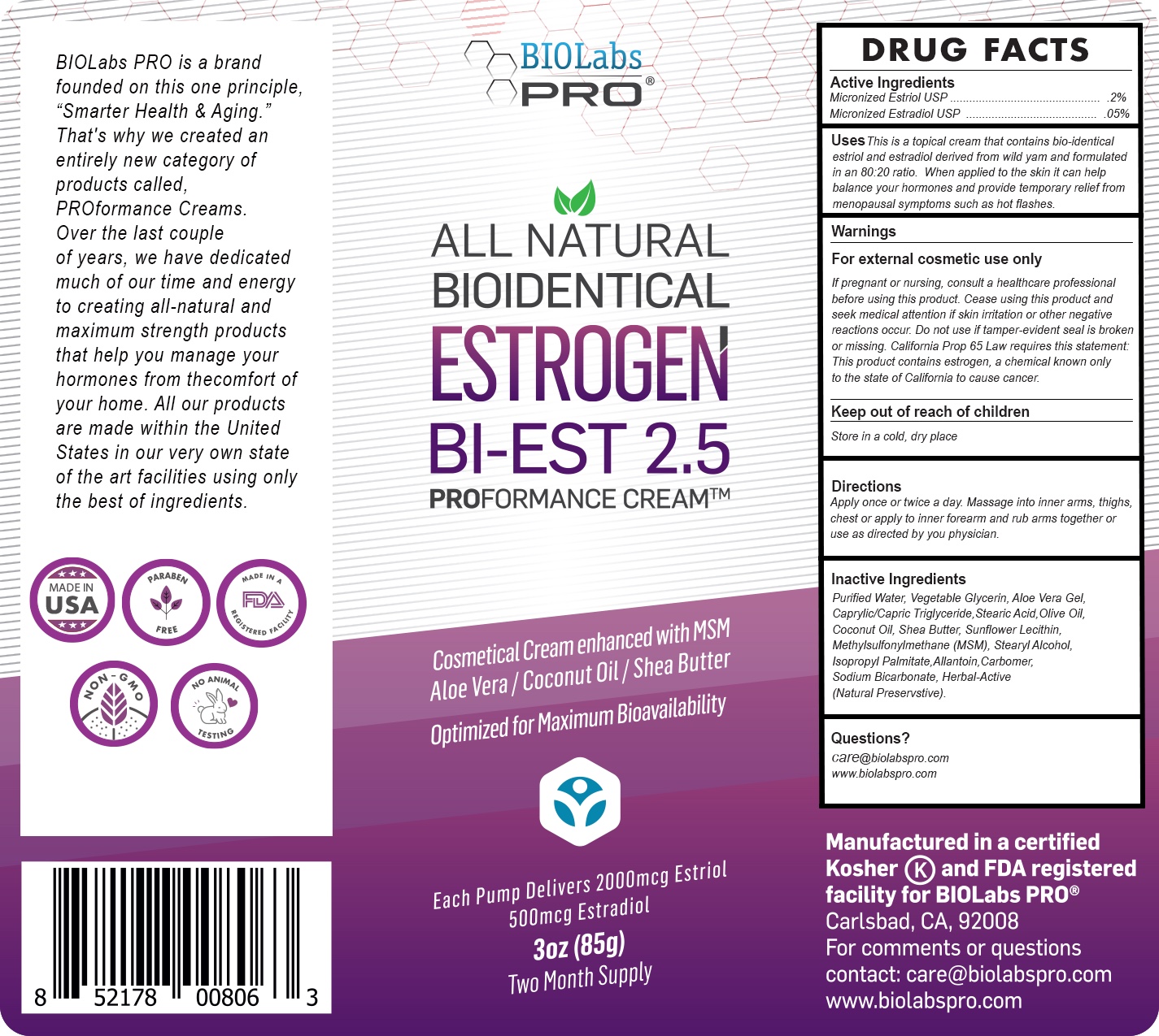 Pill image for Biest 2.5 Estrogen Cream