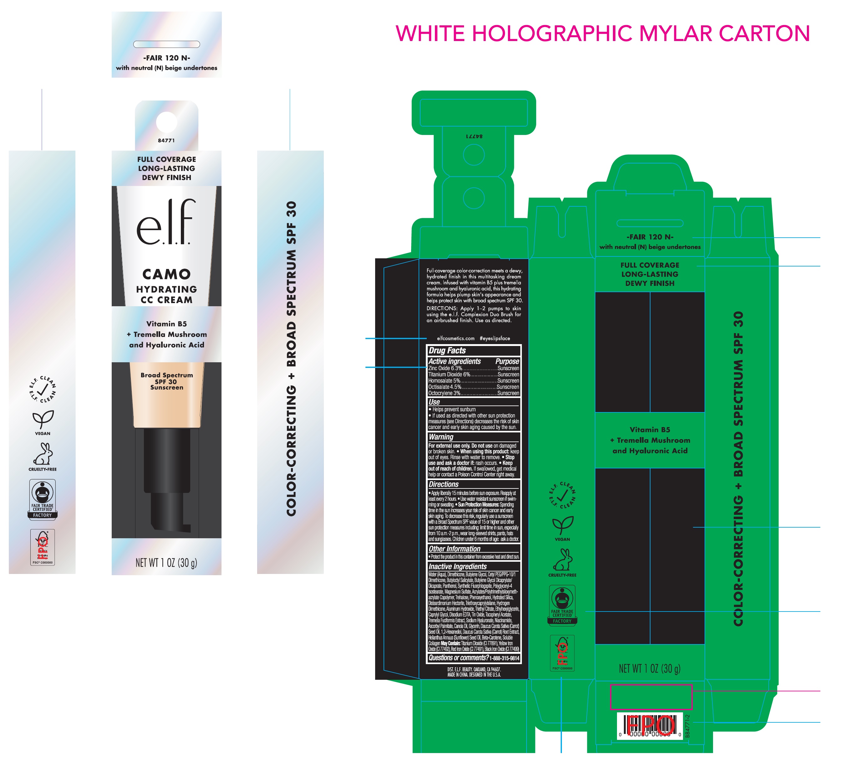 Pill image for Hydrating Camo Cc Cream Spf30 Fair 120 N