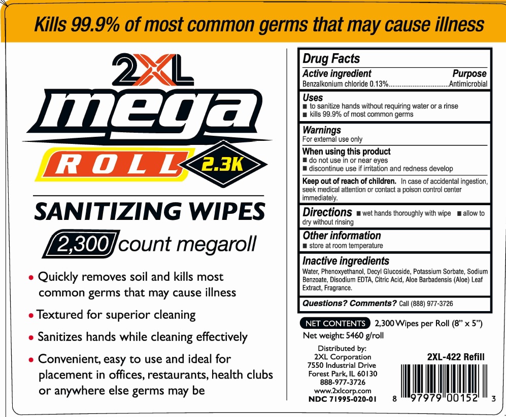 Pill image for 2xl Mega Roll Sanitizing Wipes 2300 Count Megaroll