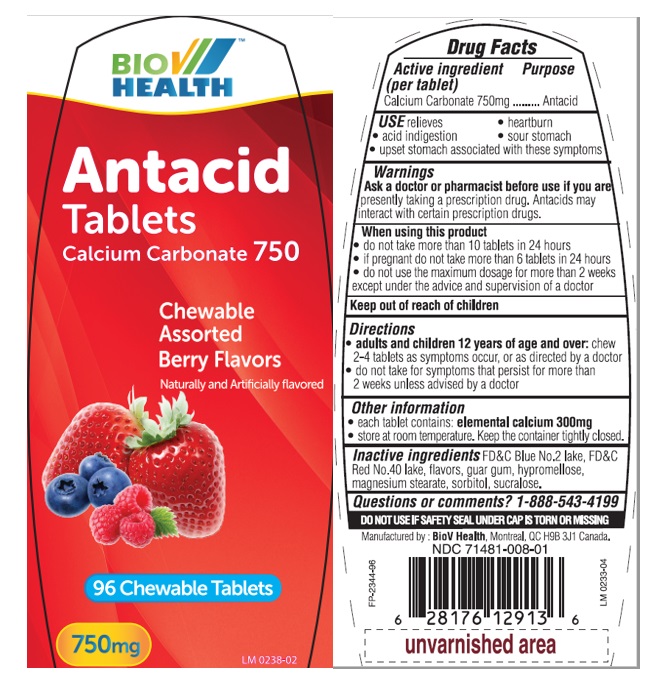 Pill image for Bio V Antacid Berry Flavors