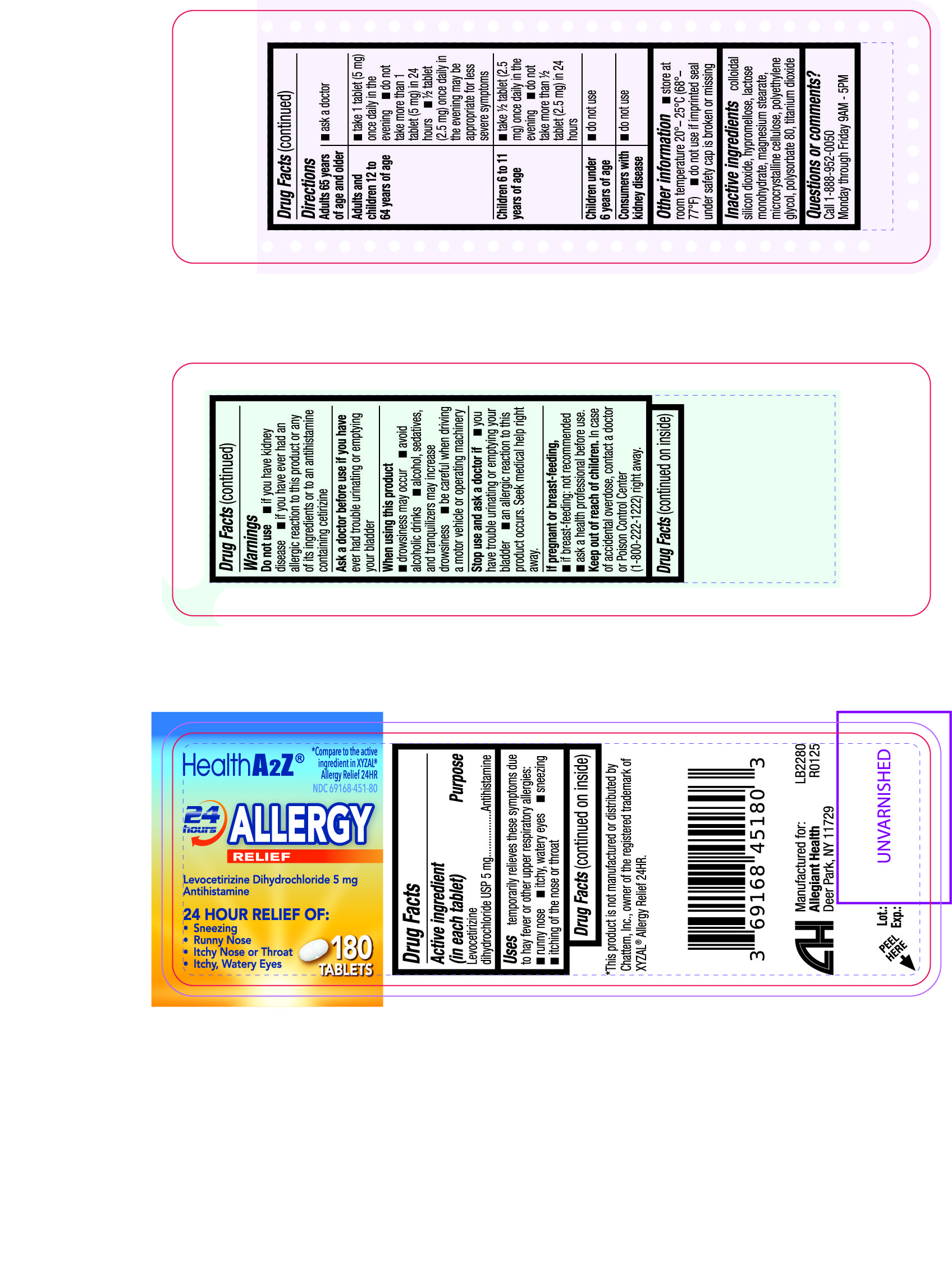 Pill image for 451 - Allergy Relief 24hr