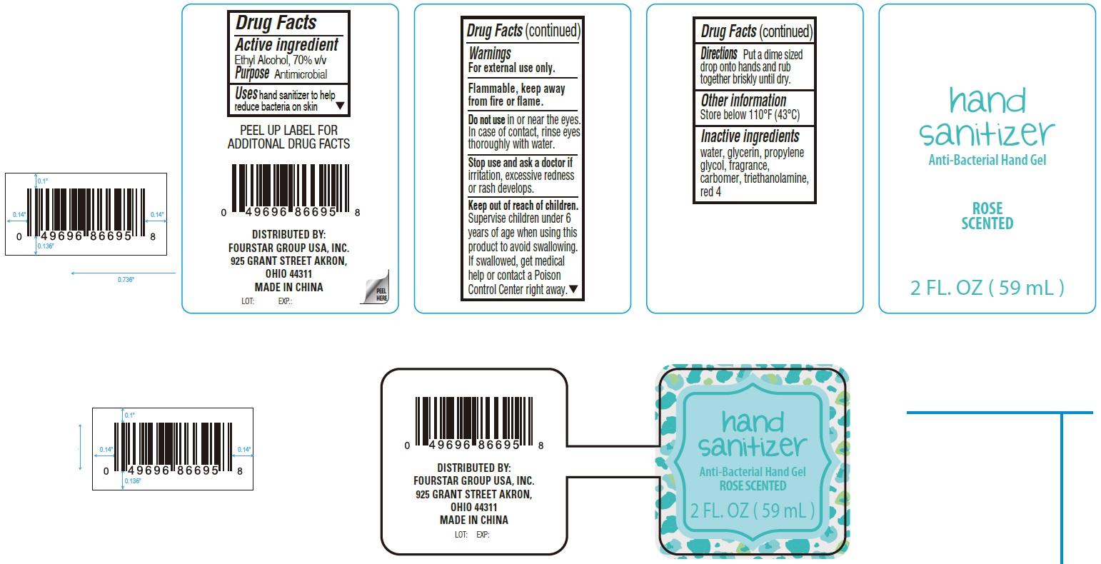 Pill image for rose scented anti-bacterial hand sanitizer gel