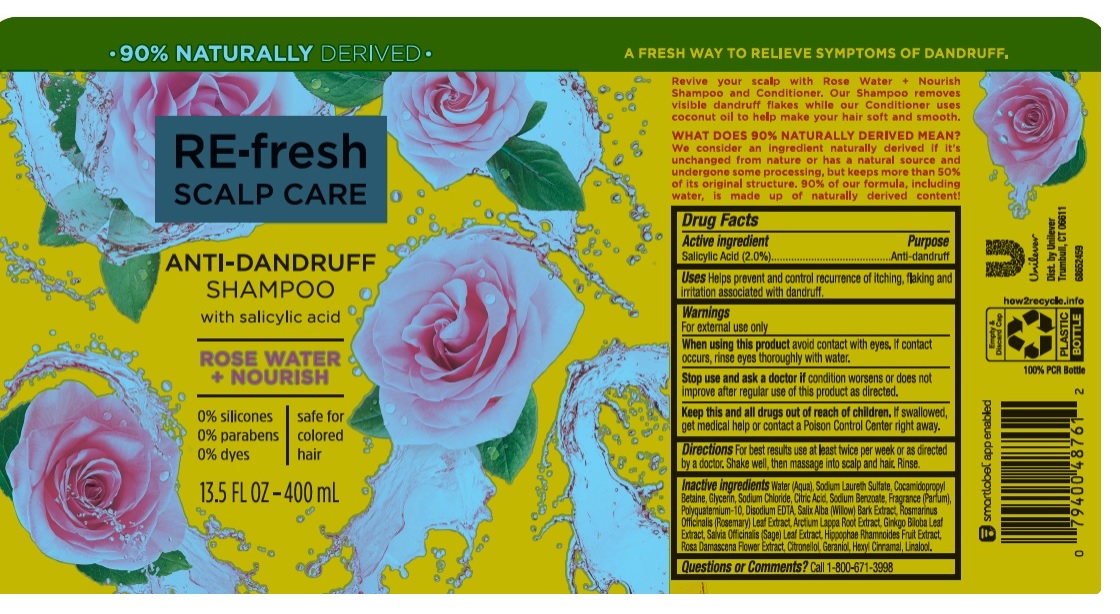 Pill image for re-fresh scalp care rose water + nourish anti-dandruff shampoo