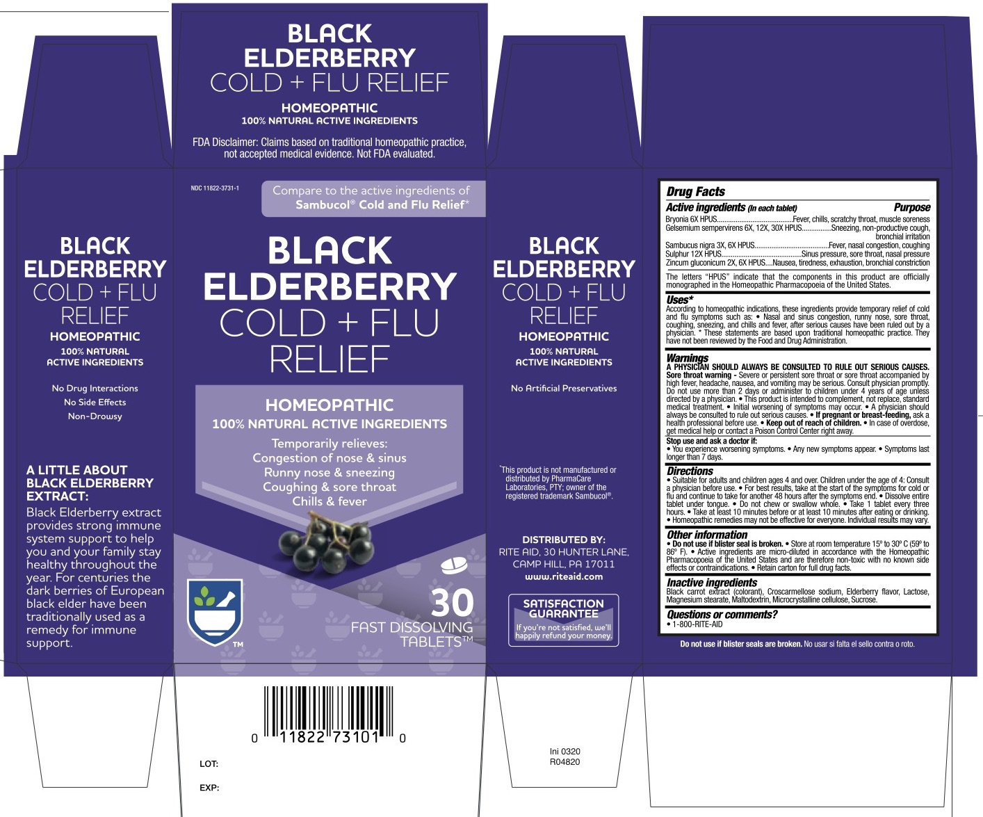 Pill image for Riteaid Black Elderberry Cold + Flu Relief