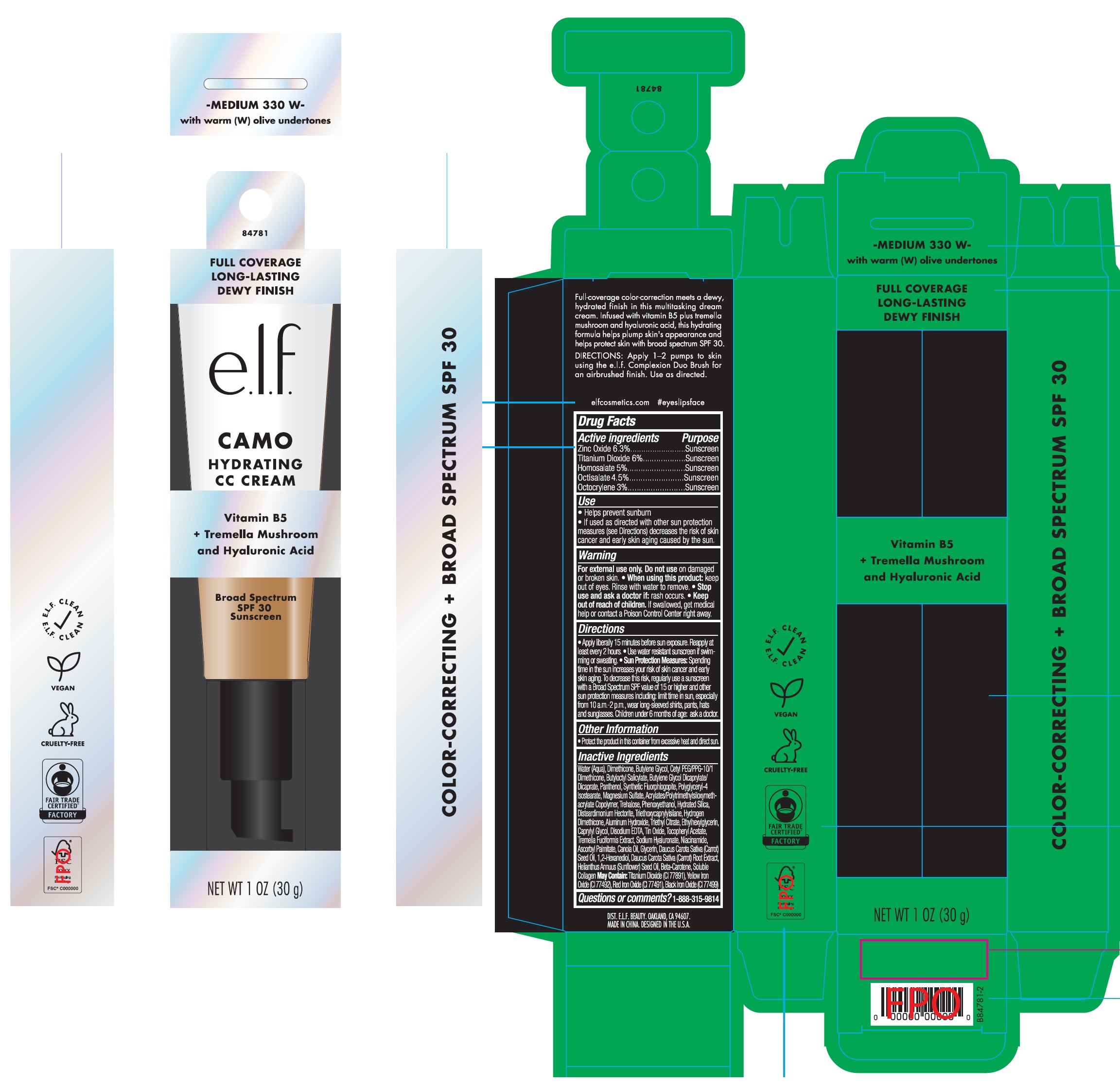 Pill image for Hydrating Camo Cc Cream Spf30 Medium 330 W