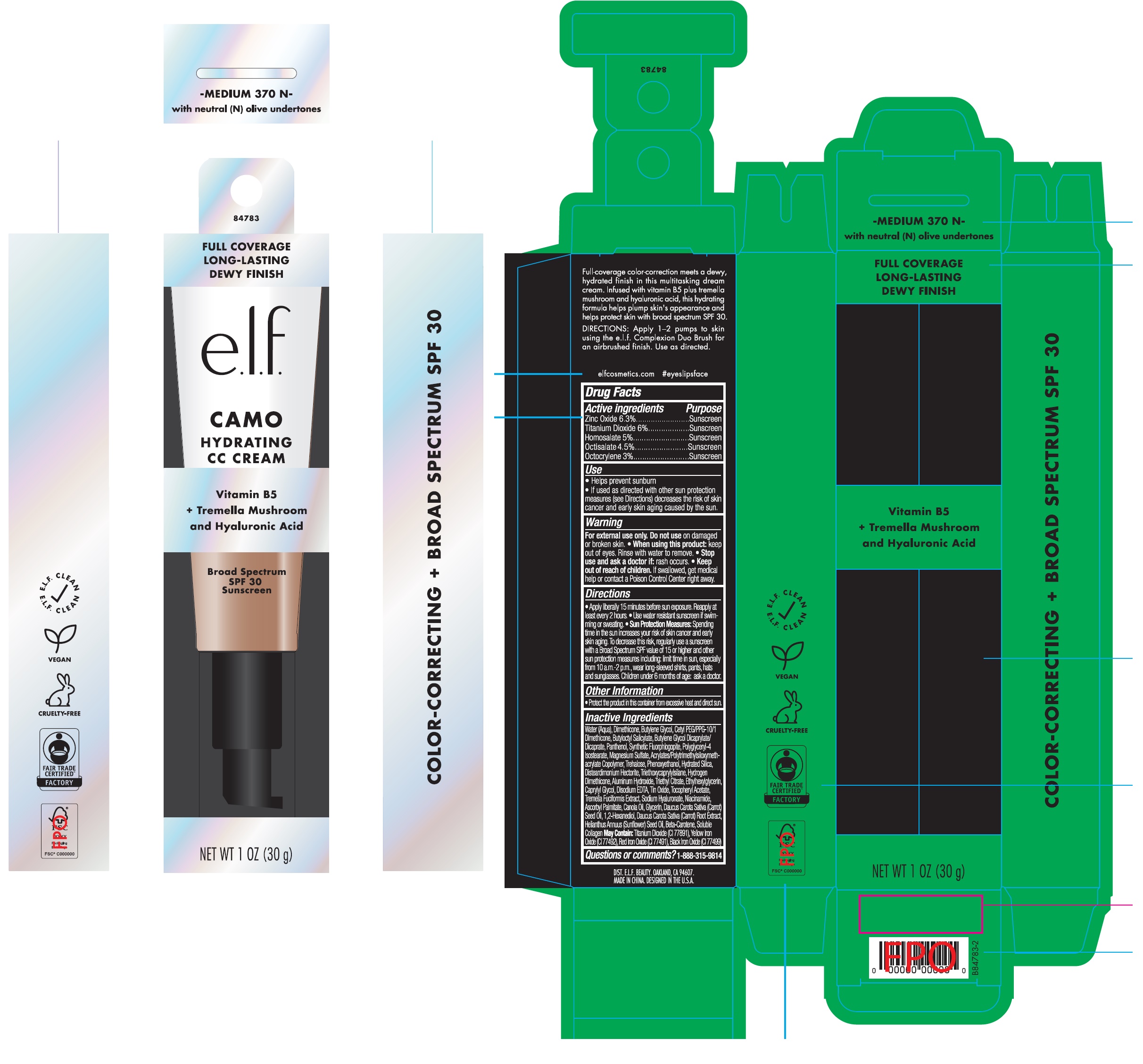 Pill image for Hydrating Camo Cc Cream Spf30 Medium 370 N