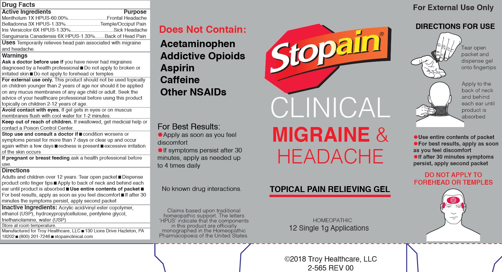 Pill image for Stopain Clinical Migraine & Headache