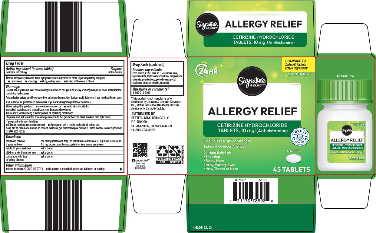 Pill image for Better Living Brands Llc Allergy Relief Drug Facts