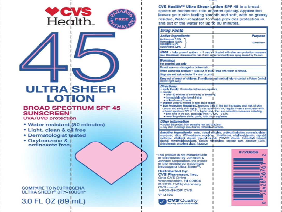 Pill image for cvs health ultra sheer lotion broad spectrum spf 45 sunscreen