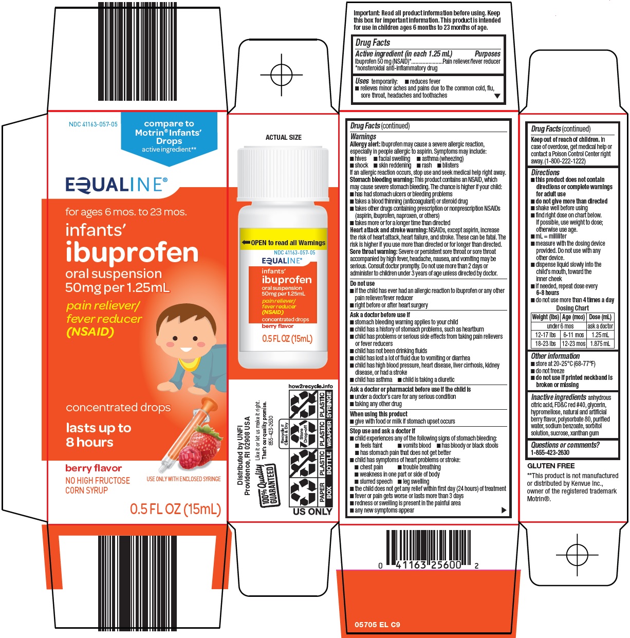 Pill image for Supervalu Inc. Ibuprofen Oral Suspension Drug Facts