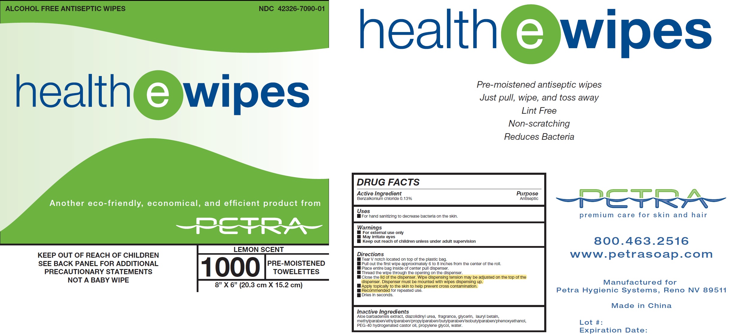 Pill image for Health-e-wipes Alcohol-free Antiseptic Wipes