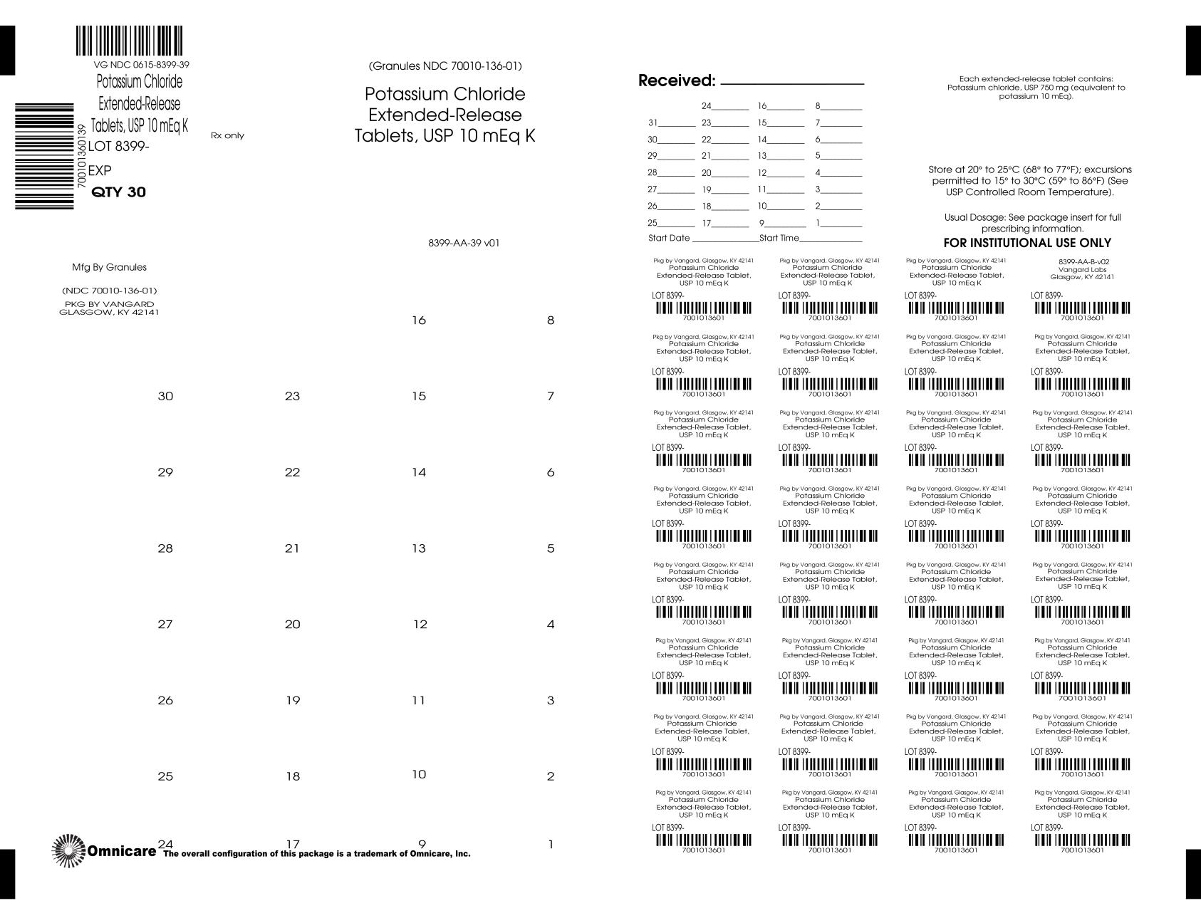 Pill image for Potassium Chloride Extended-release Tablets, Usp