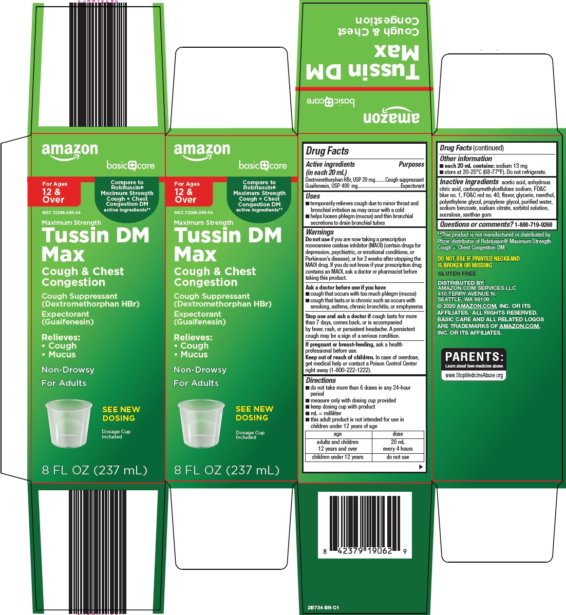 Pill image for Amazon Tussin Dm Max Drug Facts