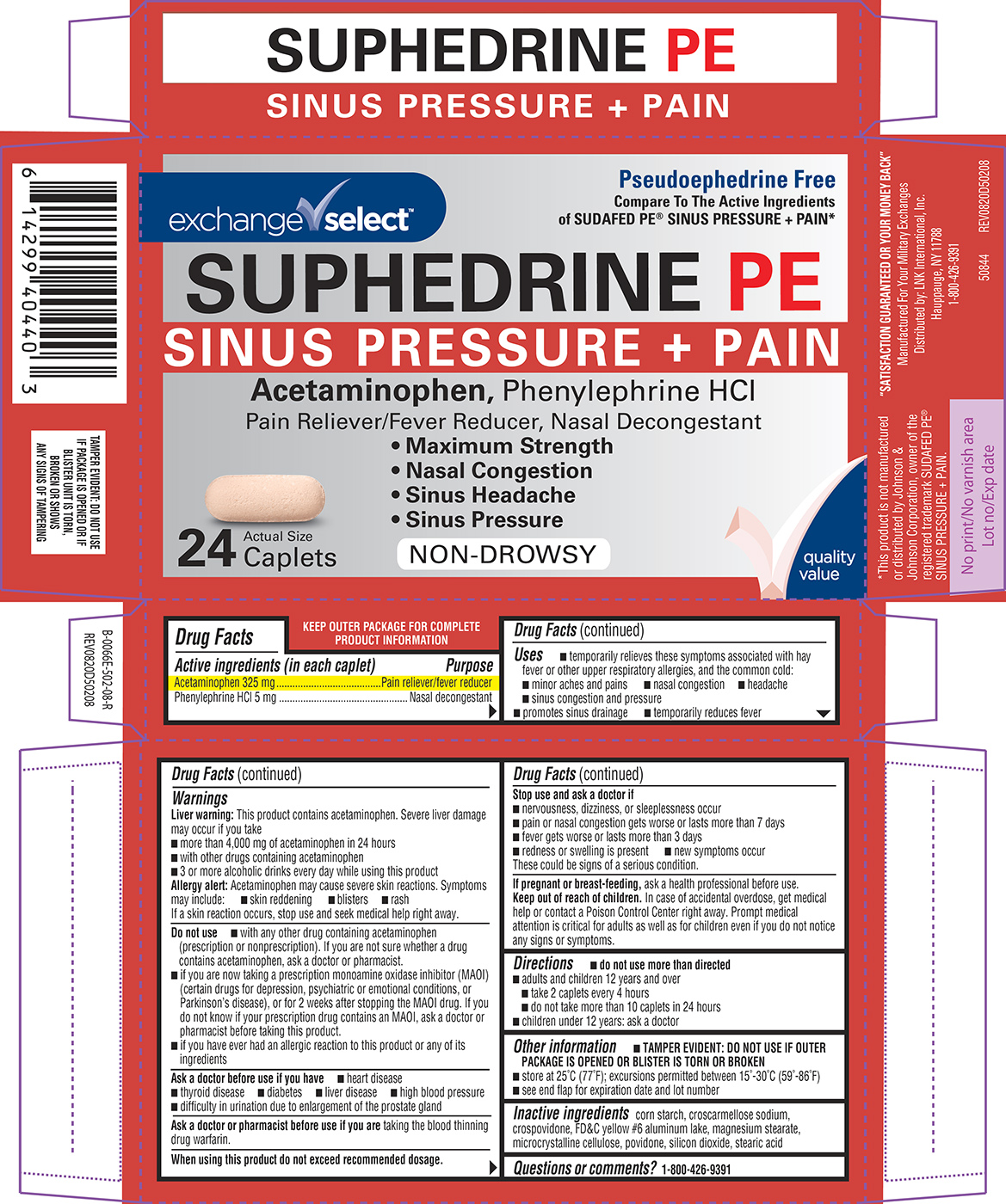 Pill image for Exchange Select 44-502-sinus Pressure Plus Pain