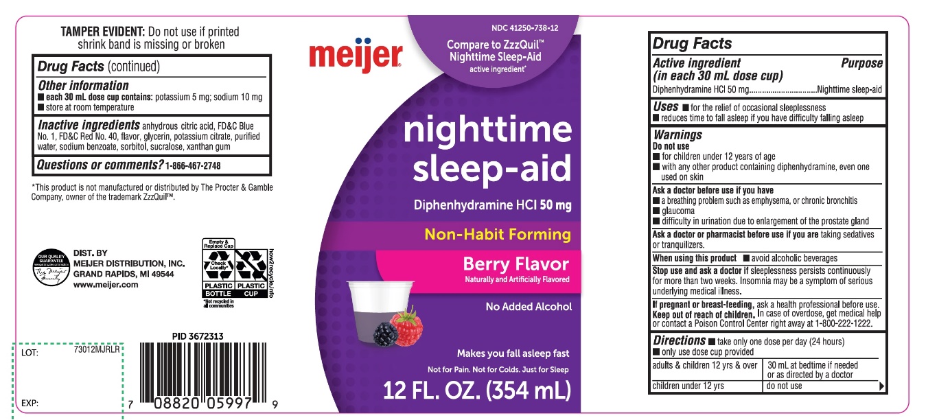 Pill image for Meijer Alcohol-free Nighttime Sleep-aid Diphenhydramine Hcl