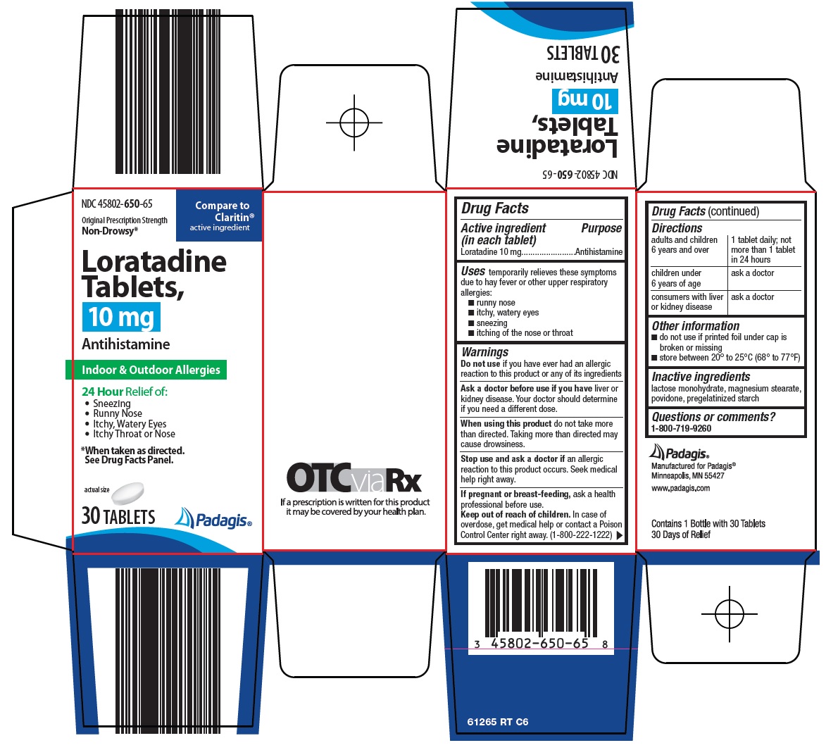 Pill image for Perrigo Loratadine Tablets, 10 Mg Drug Facts