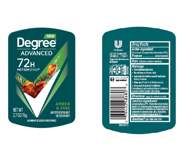 Pill image for Degree Advanced Amber & Pine 72h Antiperspirant Deodorant
