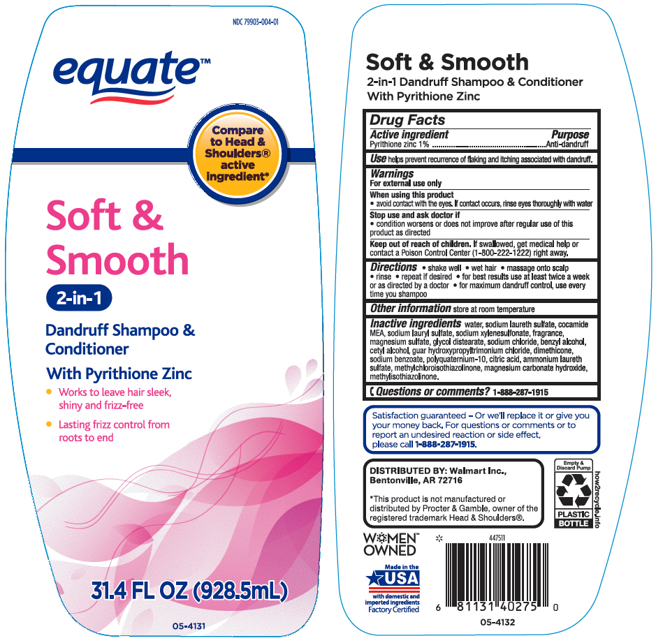 Pill image for Equate™ Soft & Smooth 2 In 1 Dandruff Sh & Cond