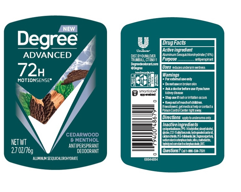 Pill image for Degree Advanced Cedarwood & Menthol 72h Antiperspirant Deodorant