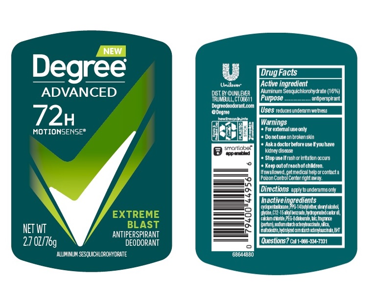 Pill image for Degree Advanced Extreme Blast 72h Antiperspirant Deodorant