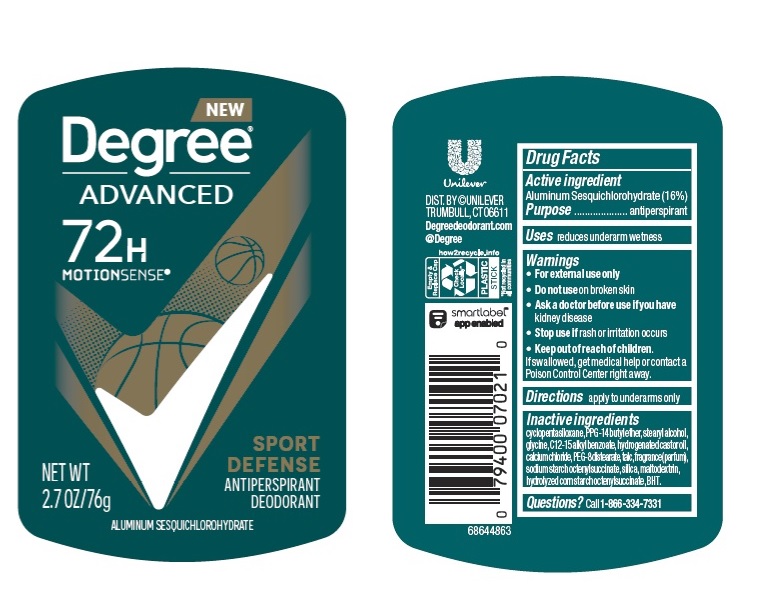 Pill image for Degree Advanced Sport Defense 72h Antiperspirant Deodorant