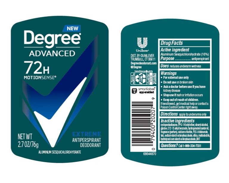 Pill image for Degree Advanced Extreme 72h Antiperspirant Deodorant