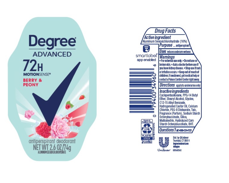 Pill image for Degree Advanced Berry & Peony 72h Antiperspirant Deodorant
