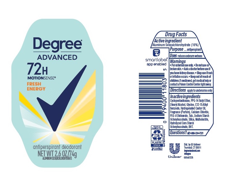 Pill image for Degree Advanced Fresh Energy 72h Antiperspirant Deodorant
