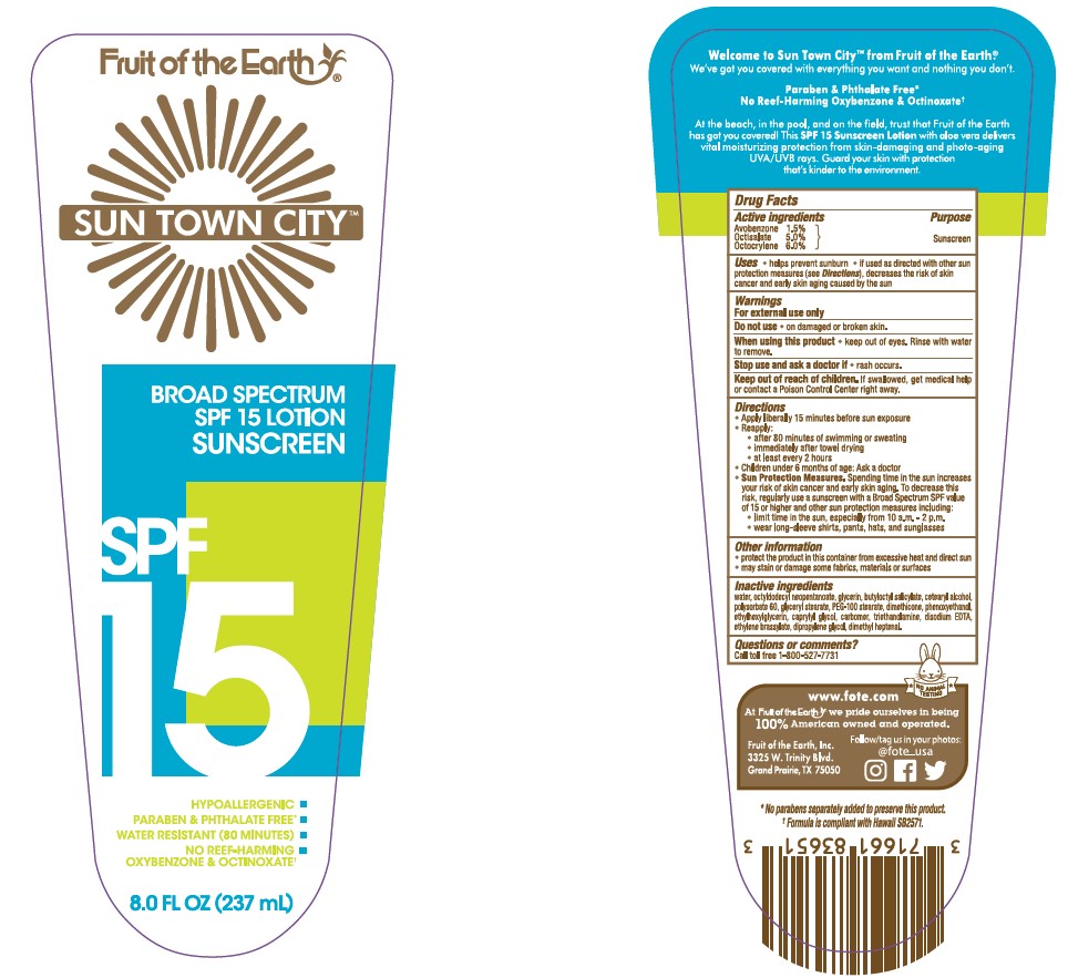 Pill image for Fruit Of The Earth Sun Town City Spf15 Lotion Sunscreen