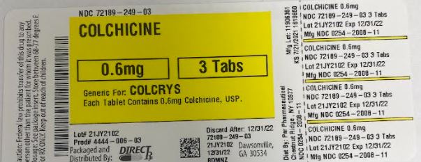 Pill image for Colchicine