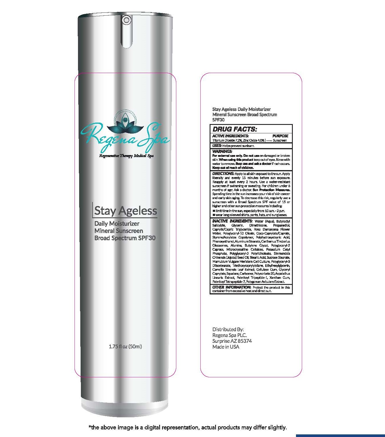 Pill image for Stay Ageless Daily Moisturizer Mineral Sunscreen Broad Spectrum Spf 30