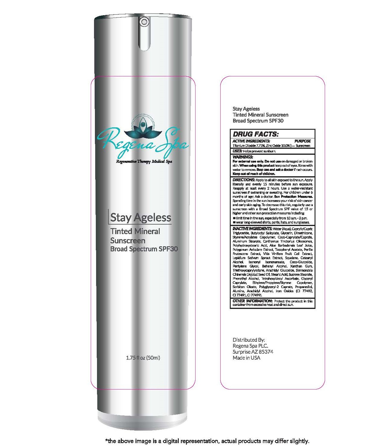 Pill image for Stay Ageless Tinted Mineral Sunscreen Broad Spectrum Spf 30