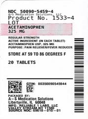 Pill image for Acetaminophen Usp 325 Mg Tablets