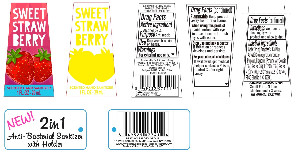 Pill image for best accessory group sweet strawberry scented hand sanitizer