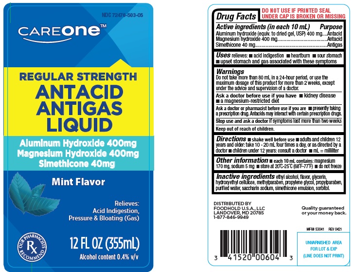 Pill image for Careone Regular Strength Antacid Antigas Liquid