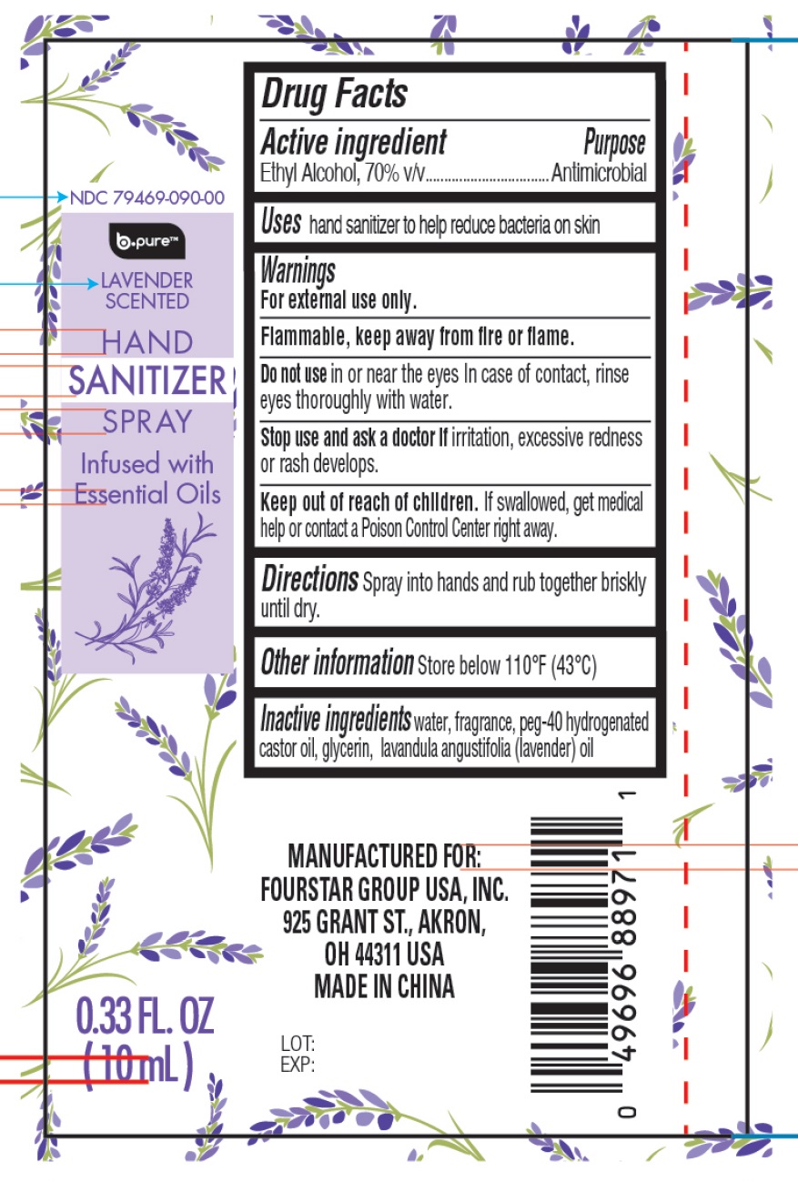 Pill image for B-pure Lavender Scented Hand Sanitizer Spray (pen With Clip)
