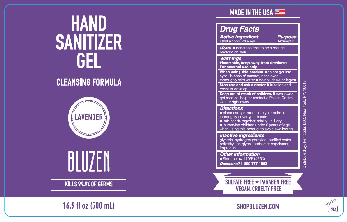 Pill image for Bluzen Hand Sanitizer Gel-lavender