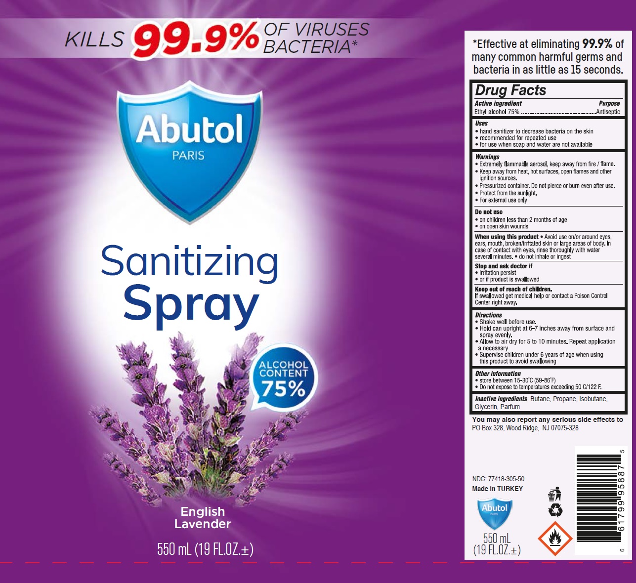Pill image for Abutol Paris Sanitizing Spray