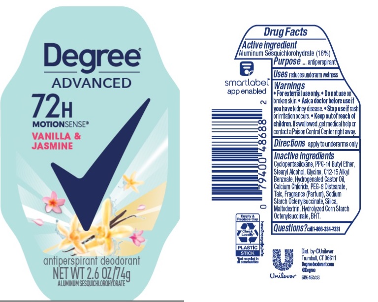 Pill image for Degree Advanced Vanilla & Jasmine 72h Antiperspirant Deodorant