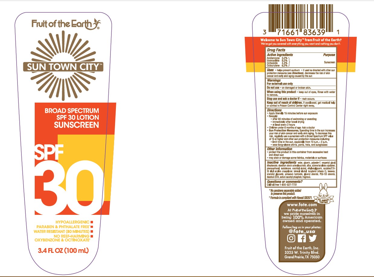 Pill image for Fruit Of The Earth Sun Town City Spf 30 Lotion Sunscreen
