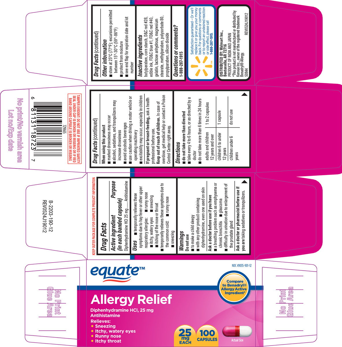 Pill image for Equate 44-190