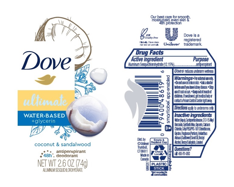 Pill image for Dove Ultimate Coconut & Sandalwood 48h Antiperspirant Deodorant