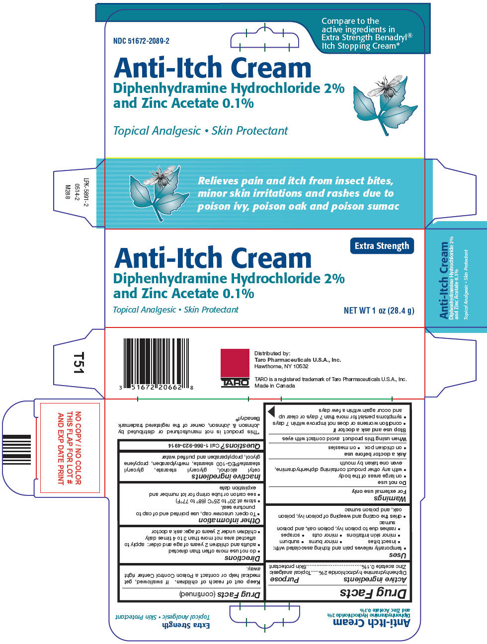 Pill image for Anti-itch Cream 2% Diphenhydramine Hydrochloride