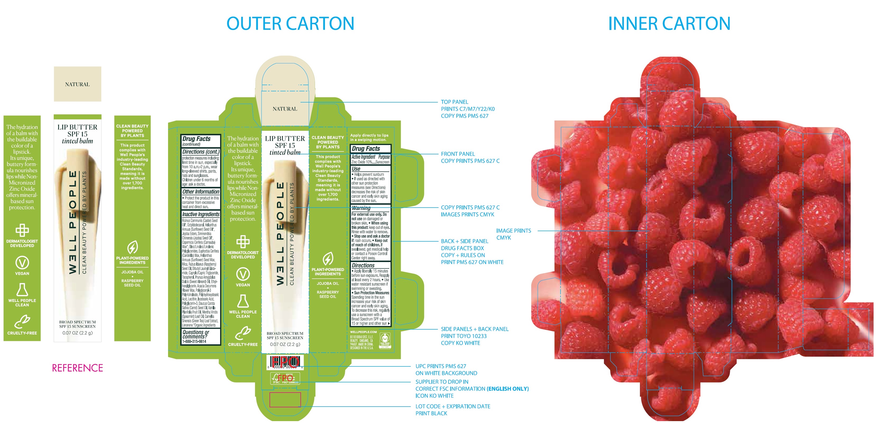 Pill image for Well People Lip Butter Spf 15 Sunscreen Natural