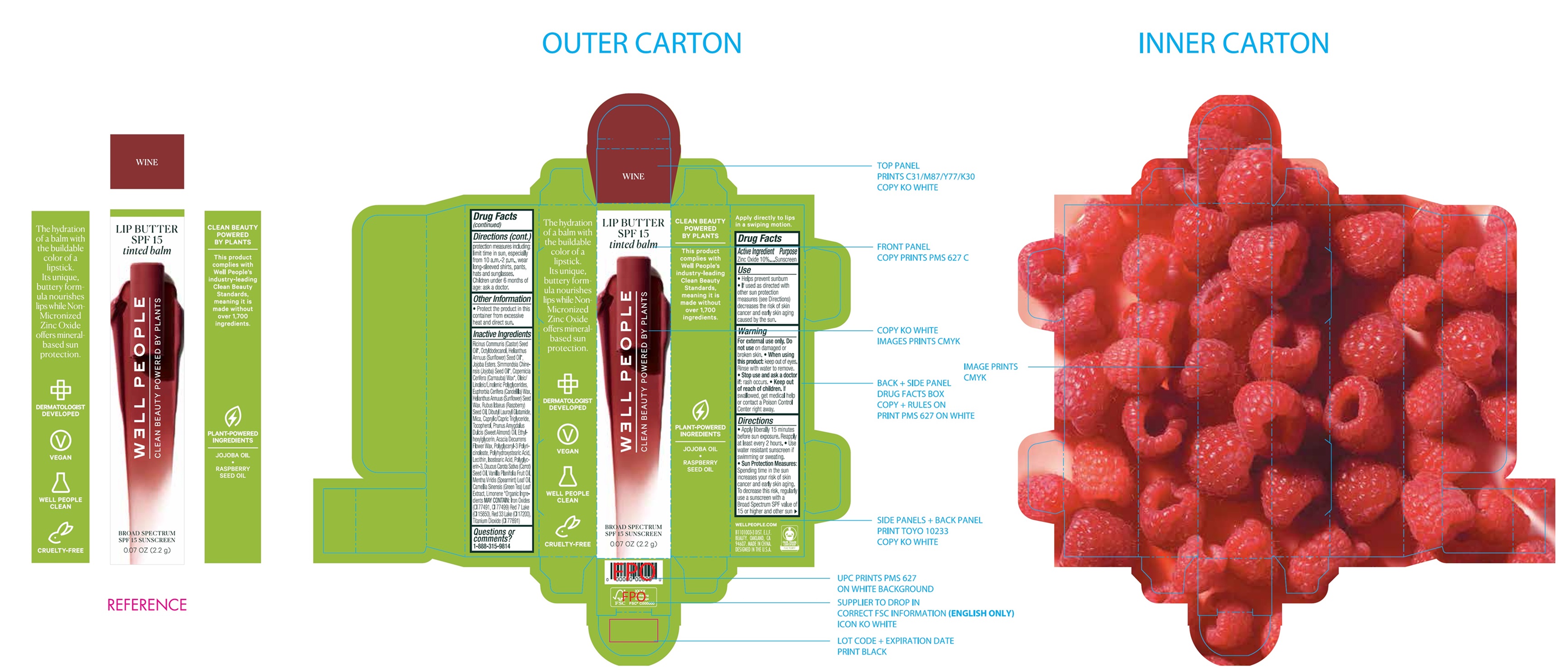 Pill image for Well People Lip Butter Spf 15 Sunscreen Wine