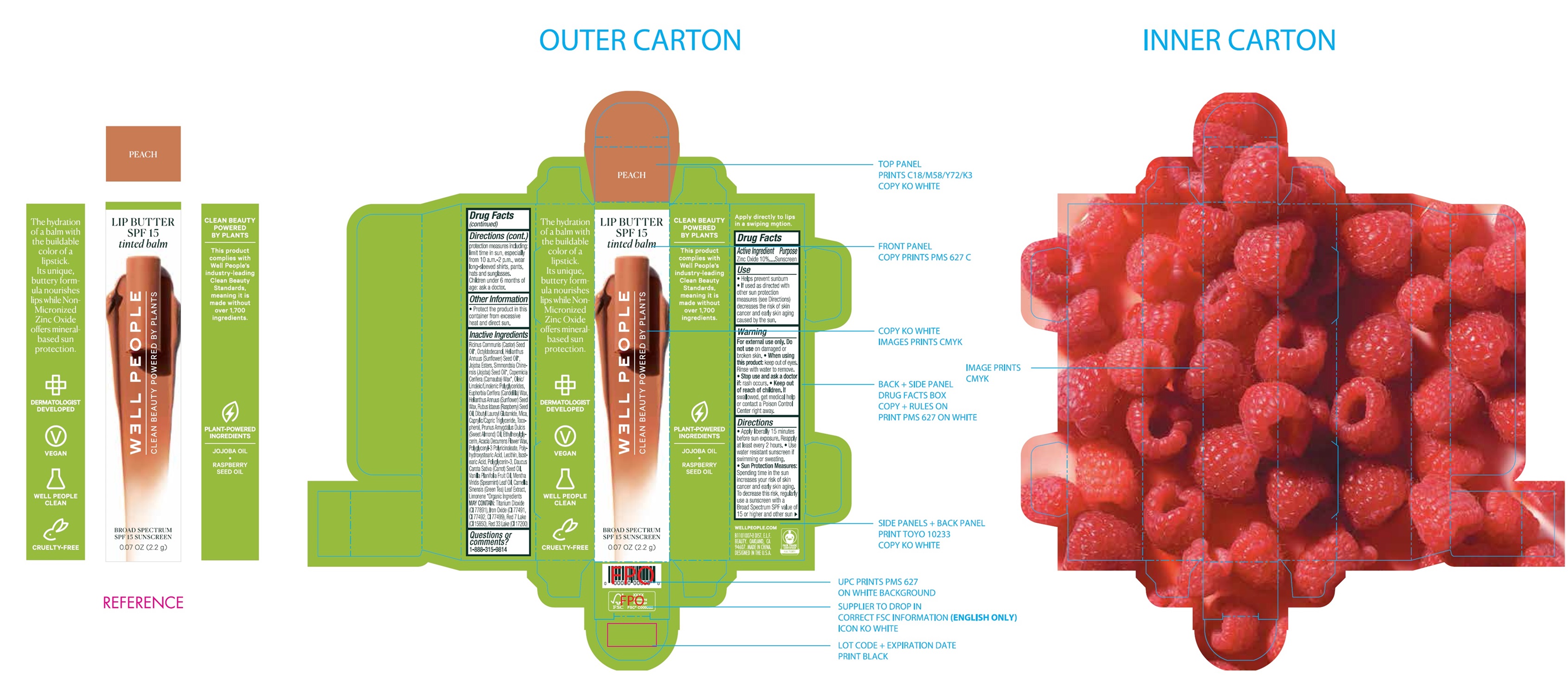 Pill image for Well People Lip Butter Spf 15 Sunscreen Peach